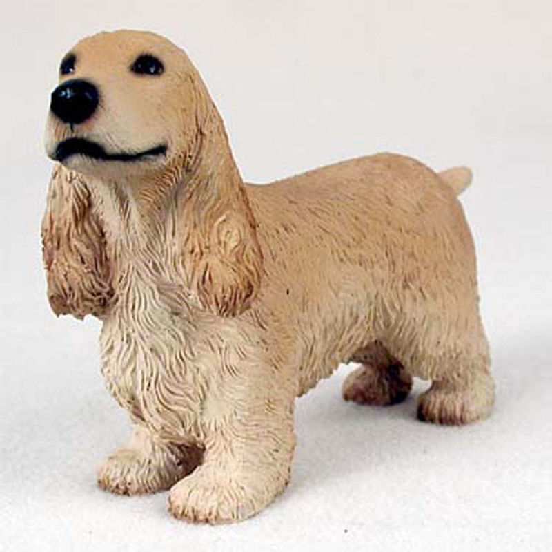 English Cocker Spaniel Dog: English English Cocker Spaniel Hand Painted Dog Figurine Statue Breed