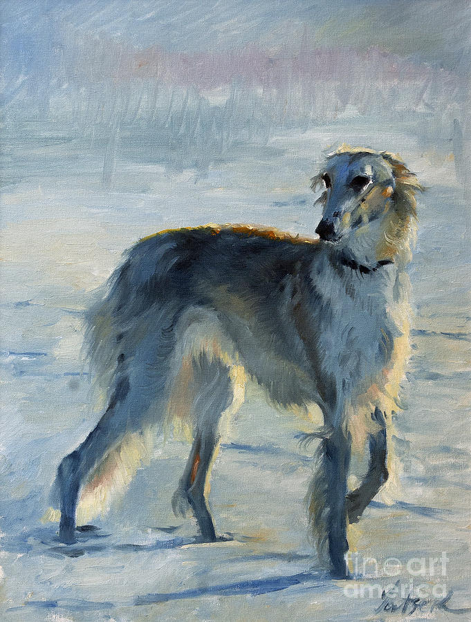 Russian tracker Dog: Russian Russian Borzoi Dog Breed